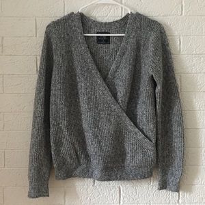 Abercrombie & Fitch Wrap Front Sweater